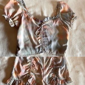 Adelaide crop top and shorts